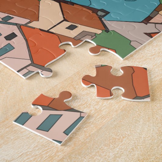 Seaside Town Legpuzzel (Zijkant)