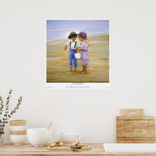 Seaside Treasures Poster (Keuken)