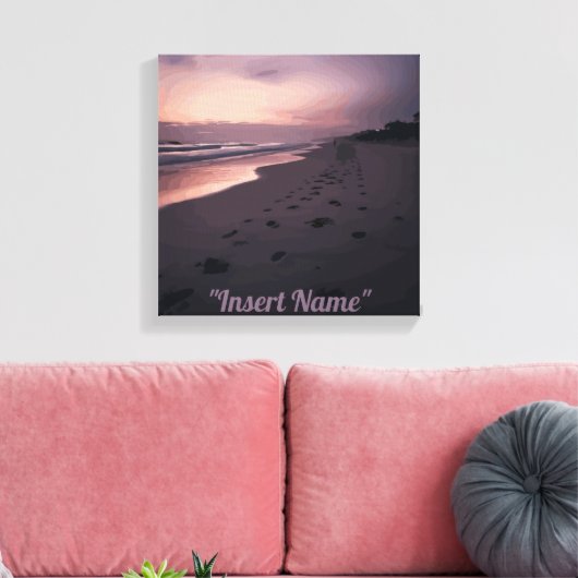 Seaside Twilight Canvas Afdruk (Insitu (Woonkamer))