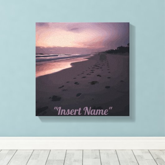 Seaside Twilight Canvas Afdruk (Insitu (Houten vloer))