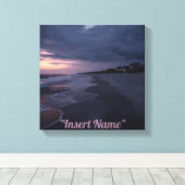 Seaside Twilight Canvas Afdruk (Insitu (Houten vloer))