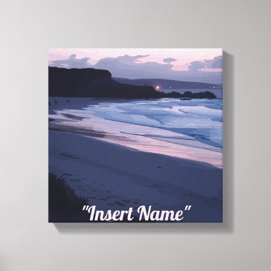 Seaside Twilight Canvas Afdruk (Voorkant)