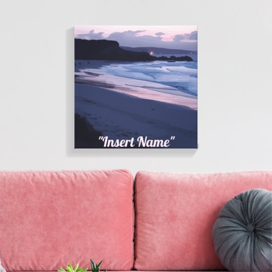 Seaside Twilight Canvas Afdruk (Insitu (Woonkamer))