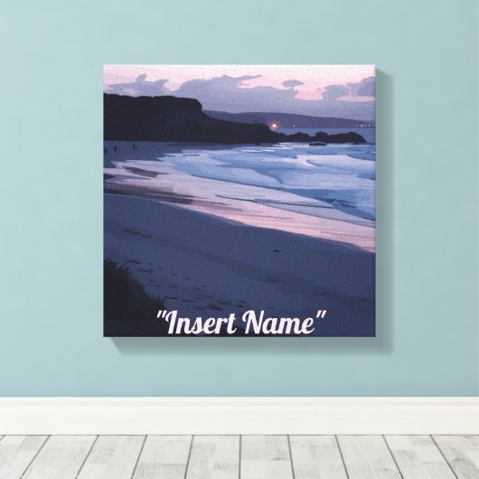 Seaside Twilight Canvas Afdruk (Insitu (Houten vloer))