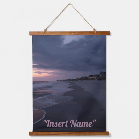 Seaside Twilight Hangend Wandkleed (Voorkant)