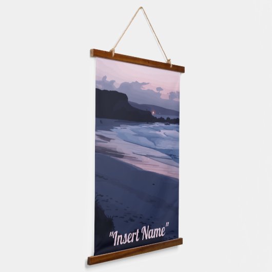 Seaside Twilight Hangend Wandkleed (Gebogen)