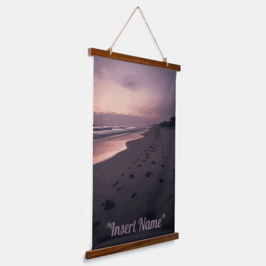 Seaside Twilight Hangend Wandkleed (Gebogen)