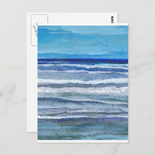 Seaside Uitzicht Ocean Art Briefkaart (Voorkant / Achterkant)