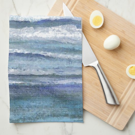 Seaside Uitzicht Ocean Art Theedoek (Quarter Fold)