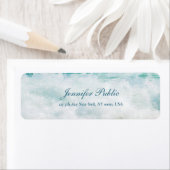 Seaside Waves Artwork Handgeschreven Script Text Etiket (Insitu)