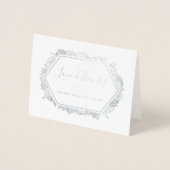 Seaside | Weddenfoto Hartelijk dank Folie Kaarten (Voorkant)