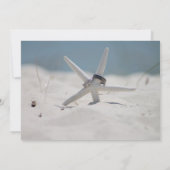 Seaside Wedding Bands Thleing Photo Wedding Invite Kaart (Achterkant)