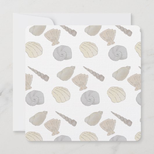 Seaside Wedding Coastal Kaart (Achterkant)