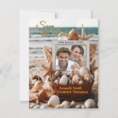 Seaside Wedding Feesten op het strand Aankondiging (Voorkant)