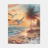 Seaside Wedding Feesten op het strand Fleece Deken (Voorkant)