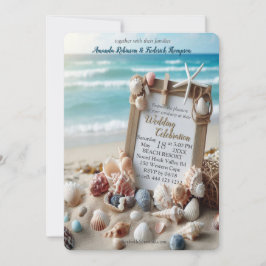 Seaside Wedding Feesten op het strand Kaart