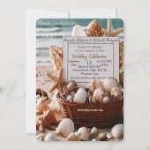 Seaside Wedding Feesten op het strand Kaart (Voorkant)