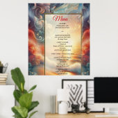 Seaside Wedding Feesten op het strand Poster (Thuiskantoor)