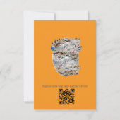 Seaside Wedding Feesten op het strand RSVP Kaartje (Achterkant)