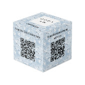 Seaside welkom bedrijf logo QR codes info tabel Kubus (Achter hoekig)