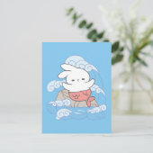 Seaside Whimsy Mer-Bunny Avontuur Briefkaart (Staand voorkant)