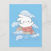 Seaside Whimsy Mer-Bunny Avontuur Briefkaart (Voorkant)