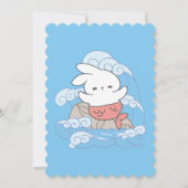 Seaside Whimsy Mer-Bunny Avontuur Feestdagenkaart (Voorkant)