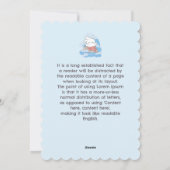 Seaside Whimsy Mer-Bunny Avontuur Feestdagenkaart (Achterkant)