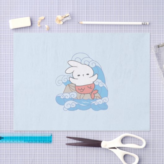 Seaside Whimsy Mer-Bunny Avontuur Tissuepapier (Craft)