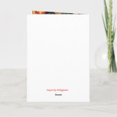 Season Greetings Snowman Kaart (Achterkant)