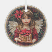 Season of Giving – Angel of Christmas Grace Glas Ornament (Voorkant)