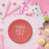 Season of Joy Holiday Plates Personalized Papieren Bordje (Feest)