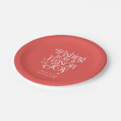 Season of Joy Holiday Plates Personalized Papieren Bordje (Gekanteld)