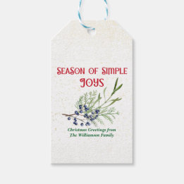 Season of Simple Joys Blue Juniper Christmas Cadeaulabel