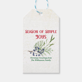 Season of Simple Joys Blue Juniper Christmas Cadeaulabel