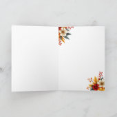 Season of Thanks Autumn Blooms Card Kaart (Binnen)