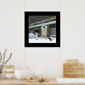 Season of the playful penguins poster (Keuken)