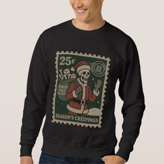 Season’s Creepings Skeleton Delivery Men’s Trui (Voorkant)