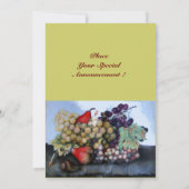 SEASON ' S FRUITS 1 - GRAPES EN PEARS AANKONDIGING (Achterkant)