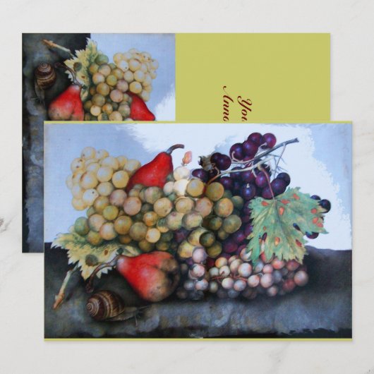 SEASON ' S FRUITS 1 - GRAPES EN PEARS AANKONDIGING (Voorkant / Achterkant)