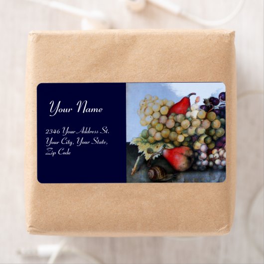 SEASON ' S FRUITS 1 - GRAPES EN PEARS blue Etiket (Insitu)