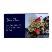 SEASON ' S FRUITS 1 - GRAPES EN PEARS blue Etiket (Voorkant)