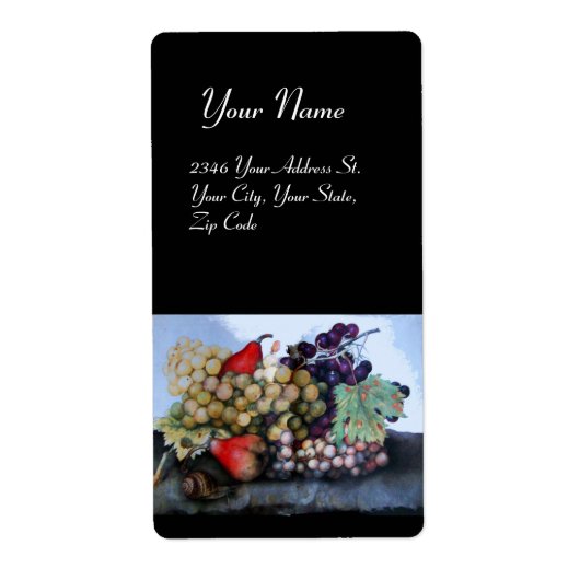 SEASON ' S FRUITS 1 - GRAPES EN PEARS ETIKET (Voorkant)