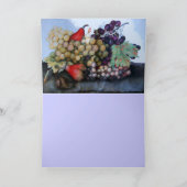 SEASON ' S FRUITS 1 - GRAPES EN PEARS FEESTDAGEN KAART (Binnen)