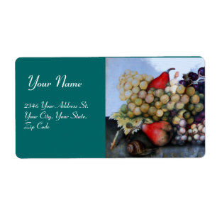 SEASON ' S FRUITS 1 - GRAPES EN PEARS - groen Etiket
