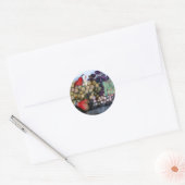 SEASON ' S FRUITS 1 - GRAPES EN PEARS RONDE STICKER (Envelop)