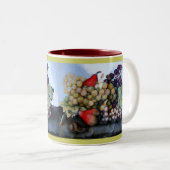 SEASON ' S FRUITS 1 - GRAPES EN PEARS TWEEKLEURIGE KOFFIEMOK (Voorkant rechts)