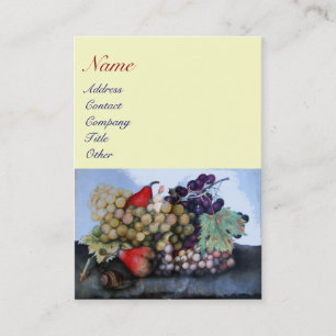 SEASON ' S FRUITS 1 - GRAPES EN PEARS VISITEKAARTJE