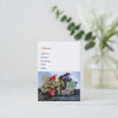 SEASON ' S FRUITS 1 - GRAPES EN PEARS VISITEKAARTJE (Staand voorkant)