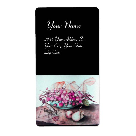 SEASON ' S FRUITS 3 / STRAWBERRIA EN PEARS ETIKET (Voorkant)